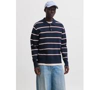 Gestreift Gestricktes Polo XL Blau