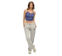 Gestreifte Damen-Jogginghose mit Schlag Superdry Athletic Essentials Grau M