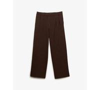 Gestreifte hohe Taille Hose für Frauen Superdry Marron M