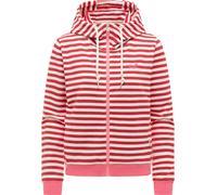 Gestreifte Sweatjacke mit Stickerei "Parya Stripes" Red XL