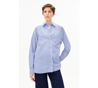 GESTREIFTE WEITE POPLIN BLUSE | 100% Bio-Baumwolle - mehrfarbig (M)