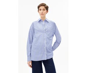 GESTREIFTE WEITE POPLIN BLUSE | 100% Bio-Baumwolle - mehrfarbig (XL)