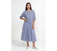 Gestreifter A-Linien-Rock 40 midnight blue