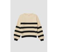 Gestreifter Chenille Pullover im Loose Fit 158/164 beige|schwarz 2173710.04X4.158_164