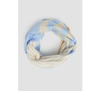 Gestreifter Loop-Schal aus Baumwolle ONESIZE blau 2161543.50G6.ONESIZE