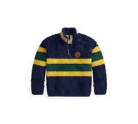 Gestreifter Pullover aus Hochflor-Fleece L Blue
