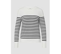 Gestreifter Pullover aus Viskosemix 46 creme 2161704.02G1.46