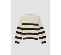 Gestreifter Pullover aus weichem Chenille-Garn 146/152 Beige 2156708.08X2.146_152