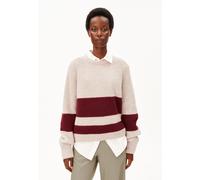 GESTREIFTER RIPP-STRICKPULLOVER | Bio-Woll Mix - mehrfarbig (XXL)
