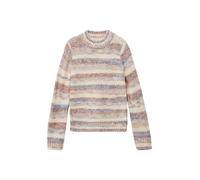 Gestreifter Strickpullover im Loose Fit Altrosa 140