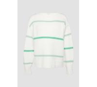 Gestreifter Strickpullover mit Rollkante 34 creme 2157233.02X1.34