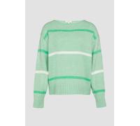 Gestreifter Strickpullover mit Rollkante 40 türkis 2157233.65X1.40