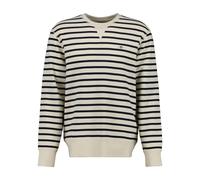 Gestreifter Sweatshirt mit Rundhalsausschnitt aus strukturiertem Material Gant Beige XL