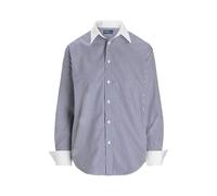 Gestreiftes Baumwollhemd 42 White