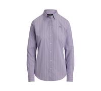 Gestreiftes Classic-Fit Baumwollhemd XL Purple