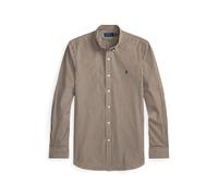 Gestreiftes Custom-Fit Hemd aus Popeline S Brown