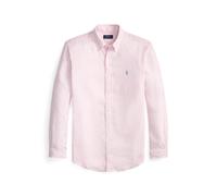 Polo Ralph Lauren Custom Fit Linen Shirt Pink/White Rosa S