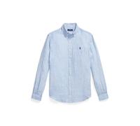 Polo Ralph Lauren Custom Fit Linen Shirt Blue/White Blau XXL