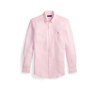 Gestreiftes Custom-Fit Leinenhemd XXL Pink