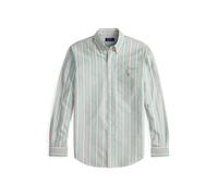 Gestreiftes Custom-Fit Oxfordhemd L Green