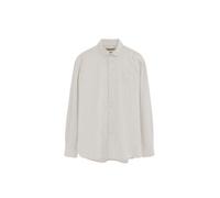 Gestreiftes Hemd Cotolino beige im Regular Fit mit Polo Club Stickerei XL