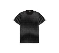 Gestreiftes Jacquard-T-Shirt in Indigo S Multi