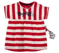 Gestreiftes Kleid rot