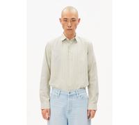 GESTREIFTES LANGARMHEMD | 100% Bio-Baumwolle - grün (L)