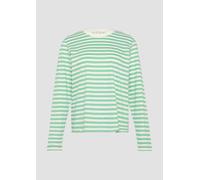 Gestreiftes Langarmshirt aus Baumwolljersey 40 grün 2157922.73G1.40