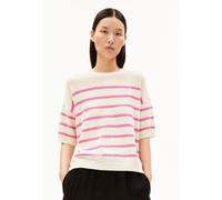 GESTREIFTES LEINEN-MIX STRICKSHIRT | Leinen-Mix - mehrfarbig (XL)