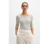 Gestreiftes Longsleeve regular grau XS