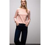 Street One Frauen Gestreiftes Shirt in Orange, Gr: 42