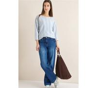Cecil Damen Gestreiftes Strukturshirt in Blau, Gr: XL