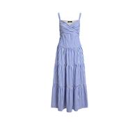 Gestreiftes Stufenkleid aus Baumwolle 42 Blue