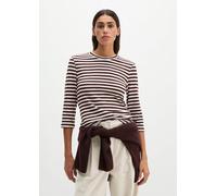 Gestreiftes T-Shirt regular rot XS