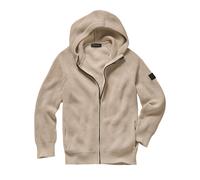 Gestrickte Kapuzenjacke Mey & Edlich Beige 50 Herren