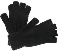 Gestrickter Handschuh ohne Finger in 2 Größen schwarz, L/XL