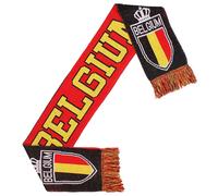 Gestrickter Schal mit belgischer Flagge und Wappen - originelles Design Default Rot, Schwarz, Gelb