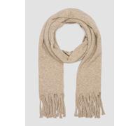 Gestrickter Schal mit Fransen 1 braun