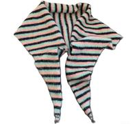 Gestricktes Dreieckstuch Damen Winter Warm für retro Schal Umhang,125cm | Soft Knit Fabric, für versatile Shawl Wrap, 125cm One-size-fits-all, Vintage Striped Design For Winter Outfits