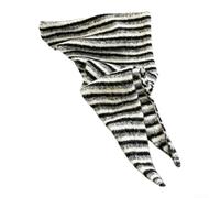 Gestricktes Dreieckstuch Damen Winter Warm für retro Schal Umhang,125cm | Soft Knit Fabric, für versatile Shawl Wrap, 125cm One-size-fits-all, Vintage Striped Design For Winter Outfits