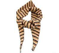 Gestricktes Dreieckstuch Damen Winter Warm für retro Schal Umhang,125cm | Soft Knit Fabric, für versatile Shawl Wrap, 125cm One-size-fits-all, Vintage Striped Design For Winter Outfits