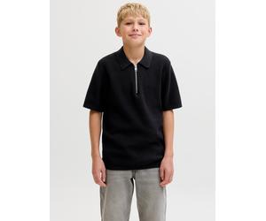 Gestricktes Polo Boys 140 Schwarz