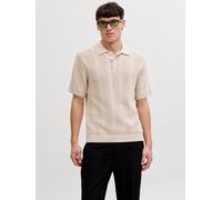 Gestricktes Polo M Beige