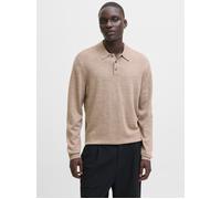 Gestricktes Polo S Beige