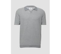 Gestricktes Poloshirt aus Leinenmix 3XL grau 2163003.94G0.3XL