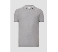 Gestricktes Poloshirt aus Leinenmix XXL grau 2168738.94G0.XXL