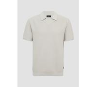 Gestricktes Poloshirt mit Struktur und Bündchen L Beige 2165118.8029.L