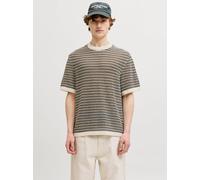 Gestricktes T-shirt M Beige