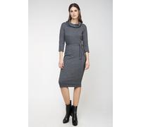 Gestricktes, tailliertes Kleid mit selbsttragendem Gürtel EU 46 / UK 18